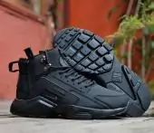 nike air huarache acronym achat pas cher black leather n1575-2